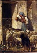 unknow artist Sheep 175 USA oil painting artist